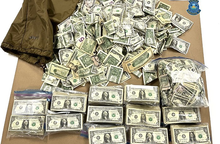 About $12,000 in small bills was seized as part of the investigation.