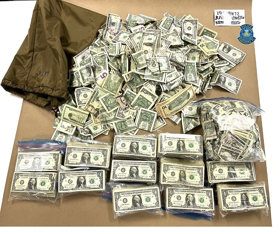 About $12,000 in small bills was seized as part of the investigation.