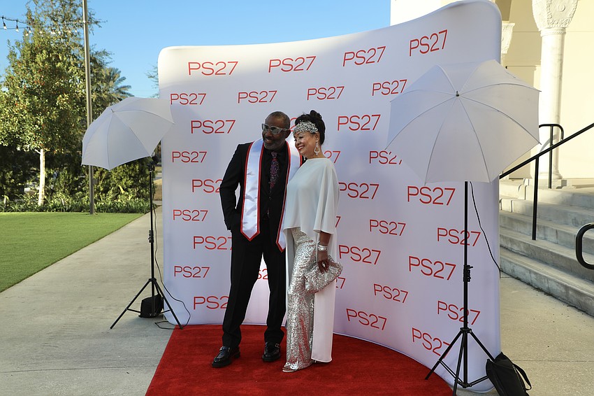 Bon Vivant Safety Eyewear founder and CEO Anthony B. Miles and co-founder Jennifer K. Marin. Miles is the PS27 Veteran Entrepreneur of the Year.