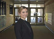 Ava Donoghue is sophomore class president at Booker High School.