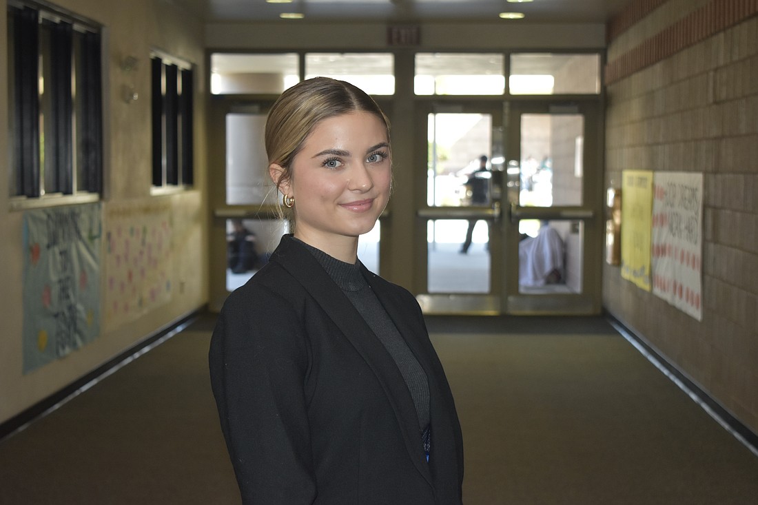 Ava Donoghue is sophomore class president at Booker High School.