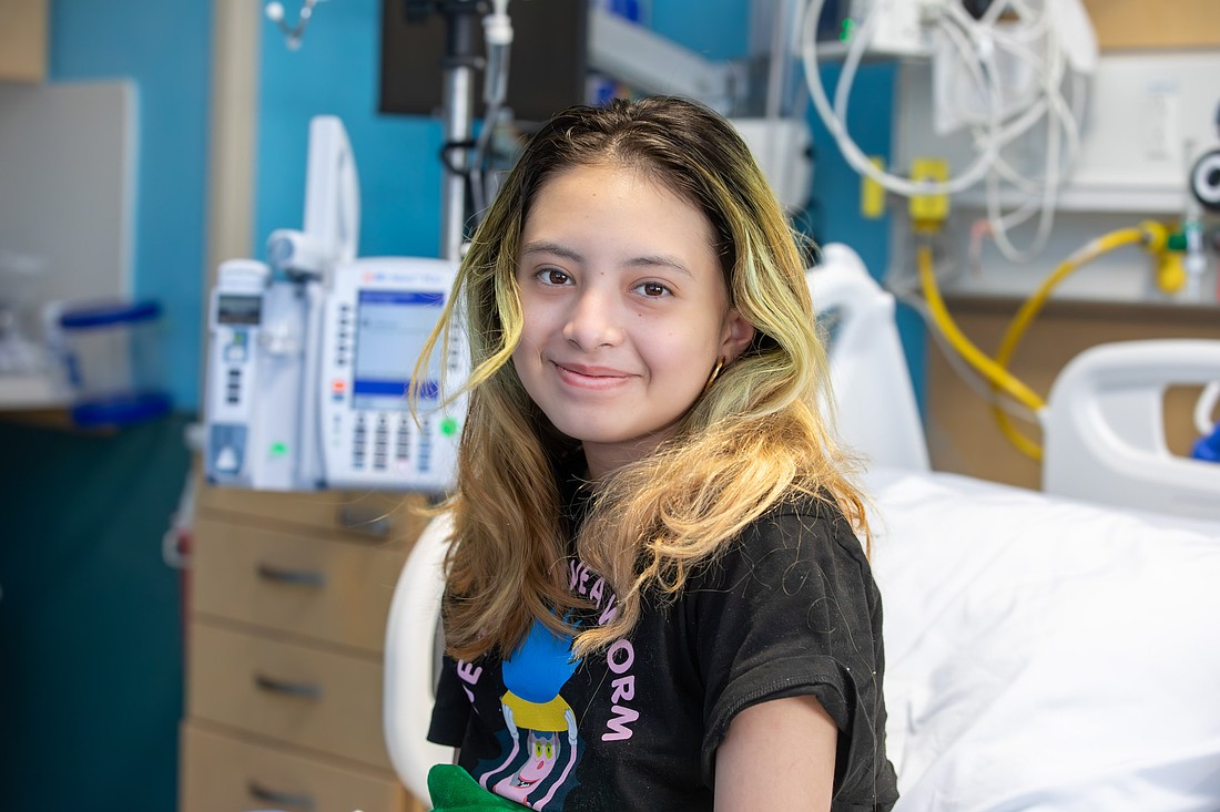 Jasmine Ramirez, 14, is now recovering from the amputation of her 174-pound leg that was performed at Johns Hopkins All Children’s Hospital in St. Petersburg on Dec. 11.