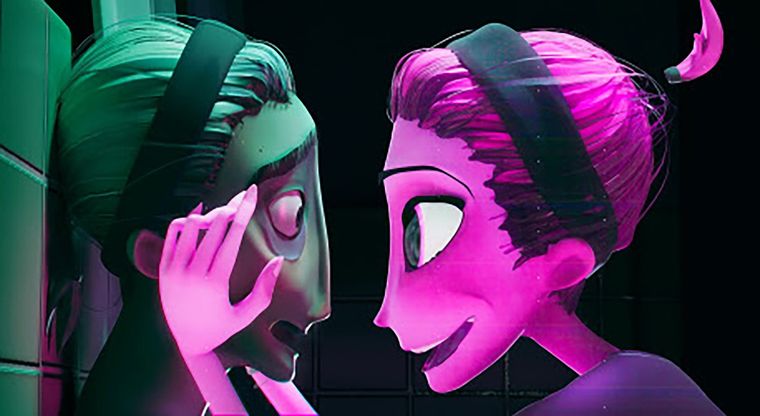 "Beautify" is an animated piece about a young woman's journey to self-acceptance and embracing her true identity while confronting society's beauty standards.