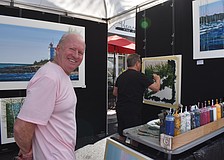 Lakewood Ranch's Douglas Grierson said he is amazed by how talented the artists, including painter Thomas Legault, are at the Lakewood Ranch Fine Art Festival.
