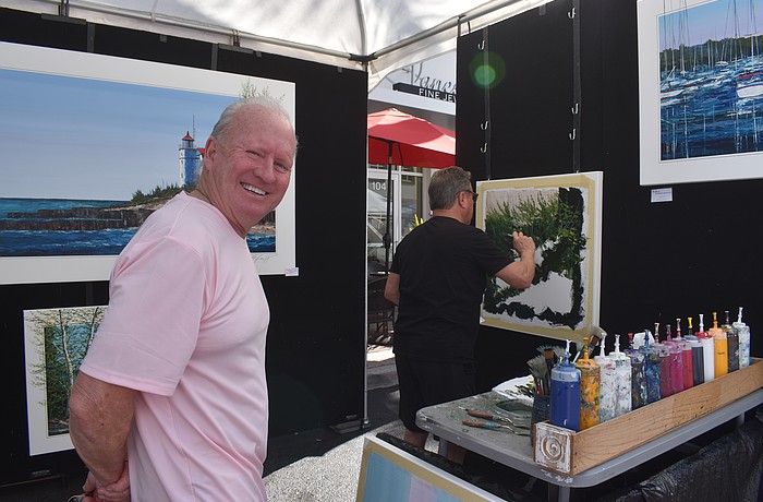 Lakewood Ranch's Douglas Grierson said he is amazed by how talented the artists, including painter Thomas Legault, are at the Lakewood Ranch Fine Art Festival.