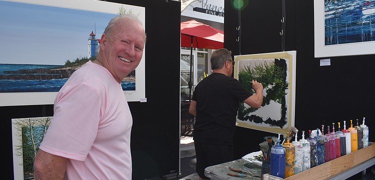 Lakewood Ranch's Douglas Grierson said he is amazed by how talented the artists, including painter Thomas Legault, are at the Lakewood Ranch Fine Art Festival.