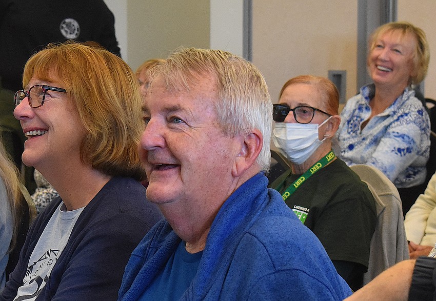 Lakewood Ranch's Marian and Randy Rippy, self described dog lovers, said they appreciate the hard work that the volunteers of Manatee Search & Rescue put into helping the community.