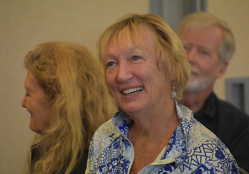 Lakewood National's Kathy Budrawich became a member of the Lakewood Ranch Community Emergency Response Team in August. She loved hearing stories about how the dogs were rescued and the sort of impact they make.