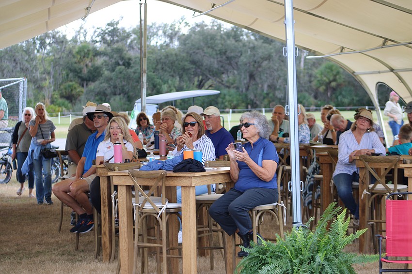 The TerraNova Equestrian Center set up a tented area for visitors to watch the marathon portion of the Combined Driving event Jan. 24.