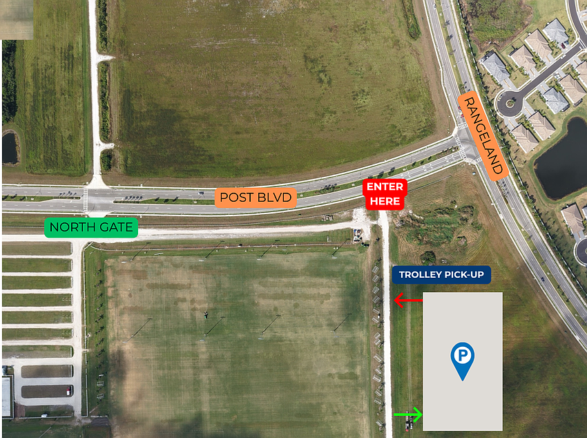 Attendees will park at the Premier Sports Campus and be shuttled to The Concession Golf Club. Attendees will park at the Premier Sports Campus and be shuttled to The Concession Golf Club.