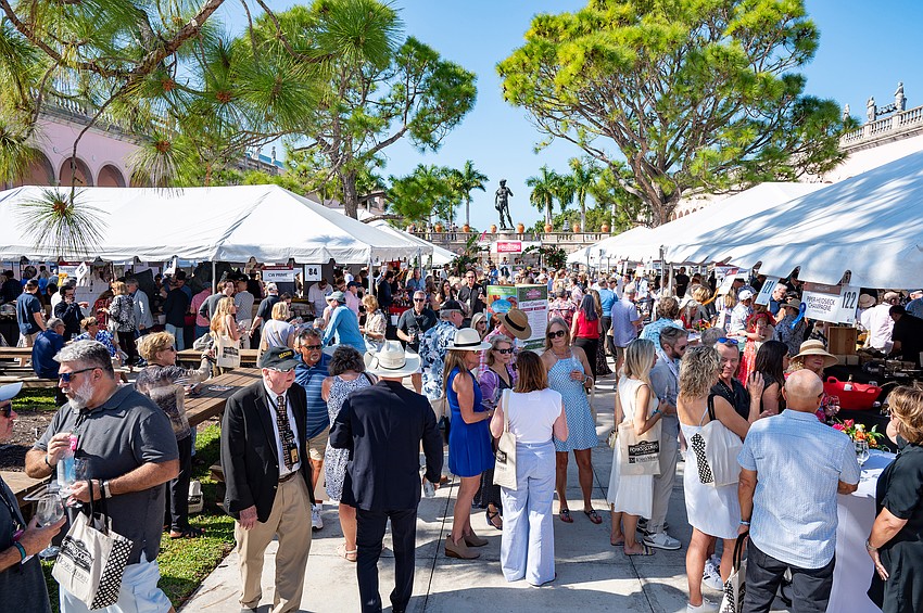 The day had perfect weather for Forks and Corks.