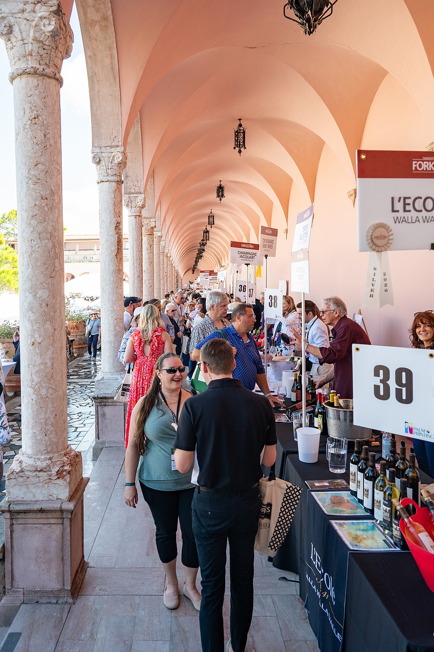 There were many wines to sample.