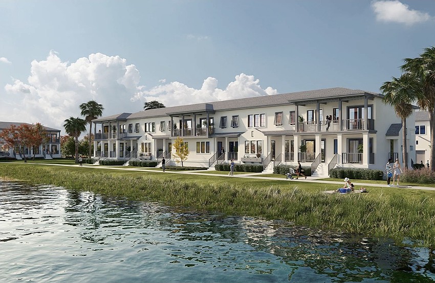 Townhouses will be built as part of the Amara Bay Residences & Marina under construction in St. Petersburg.