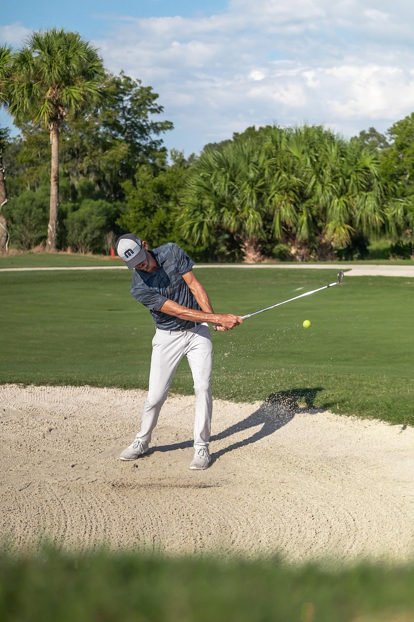 Golf pro Stephen Arnold said even with his knowledge of the sport, it was a challenge to finish golfing 100 rounds before losing daylight. But with an early start and the support of friends, he managed to pull it off.