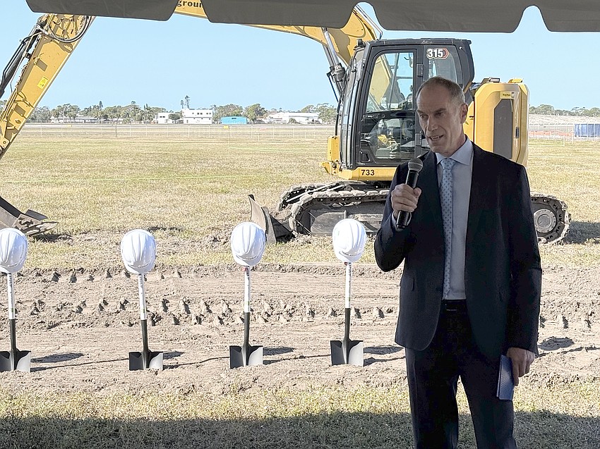 Pilatus CEO Markus Bucher speaks about his company's plans for its $200 million campus at Sarasota-Bradenton International Airport. Pilatus CEO Markus Bucher speaks about his company's plans for its $200 million campus at Sarasota-Bradenton International Airport.