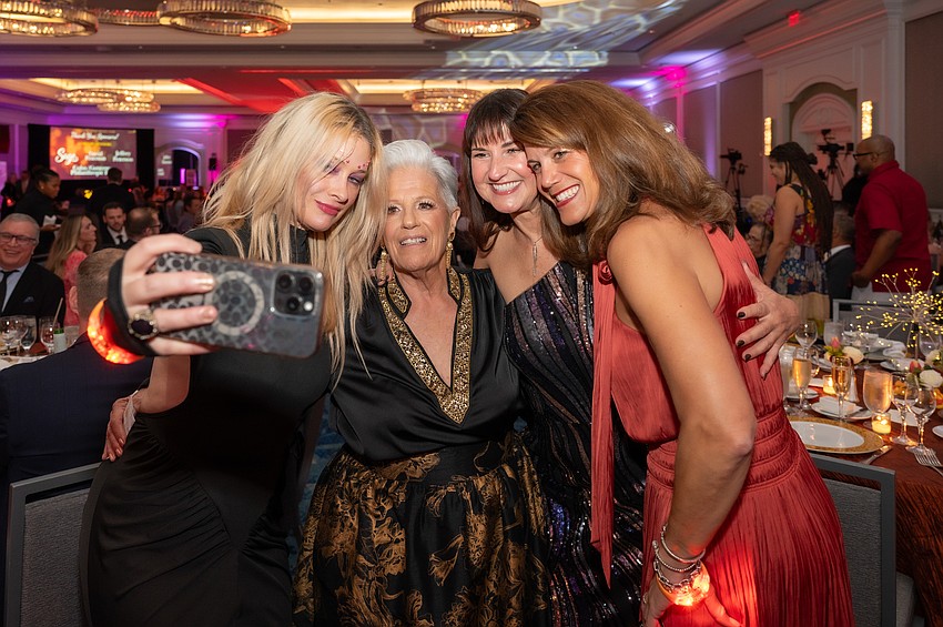 Erica Newport, Sunshine From Darkness Exective Director Marlene Hauck, Amy Chouinard and Beth Green