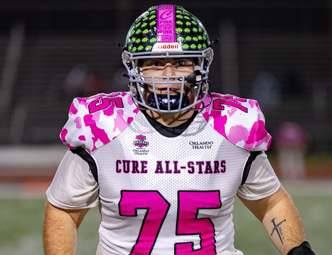 Deuce Forrester took the field in the Cure Bowl High School All-Star game.