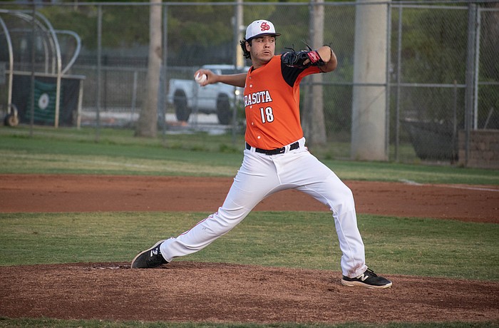 As Sarasota baseball seeks success under first-year coach Sterling Pell, it will have senior right-hander Cesar Garmendia back on the mound. He posted a sparkling 1.02 ERA in 2025 across 12 appearances.