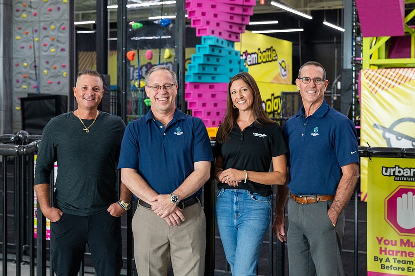 Michael Tucci, David Newton, Tracey Tucci, and Jeff Burkee