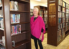 Mary Baker, board president of the Longboat Library, says guests can plan a fun book date for Valentine's Day to shop the annual sale.