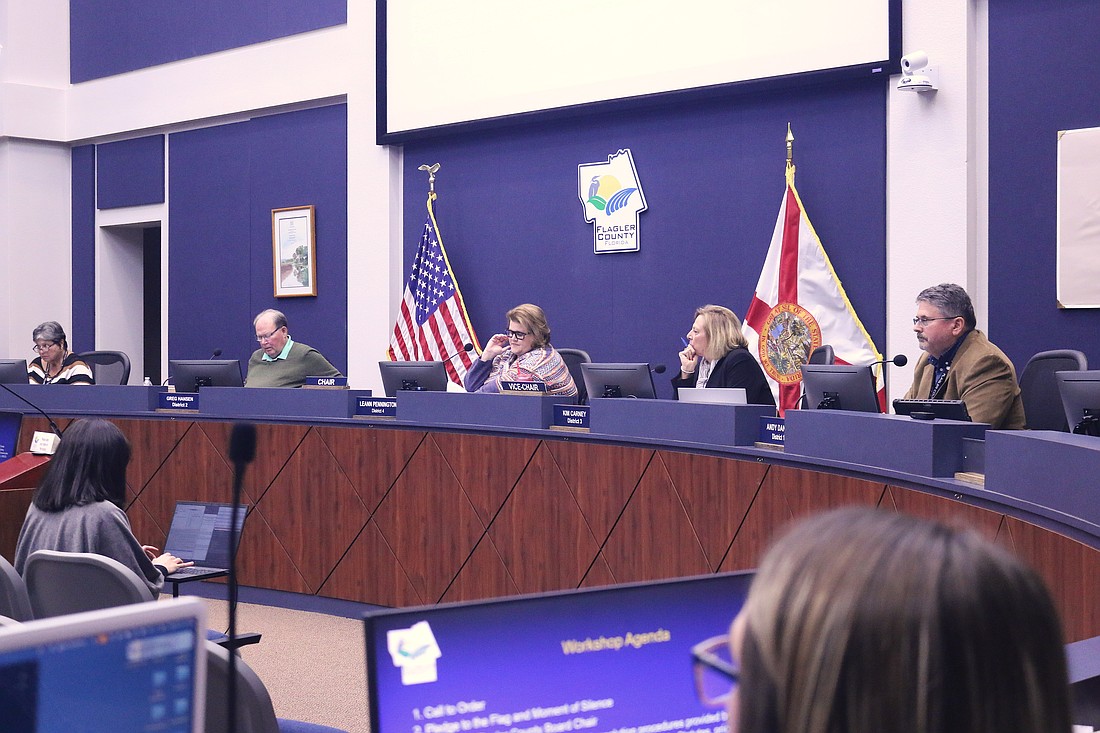The Flagler County Commission. Photo by Sierra Williams