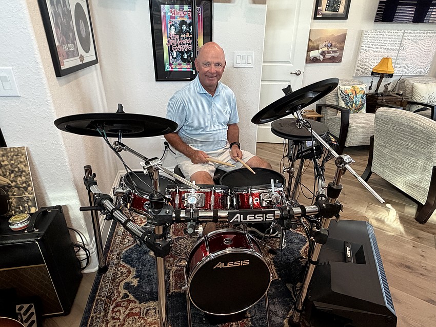 Music always has been a part of Thorp Thomas’ life. He played drums as a child and into his young adulthood but gave them up once he graduated college and married. He bought an electric drum kit in 2023, rediscovering his passion for playing.