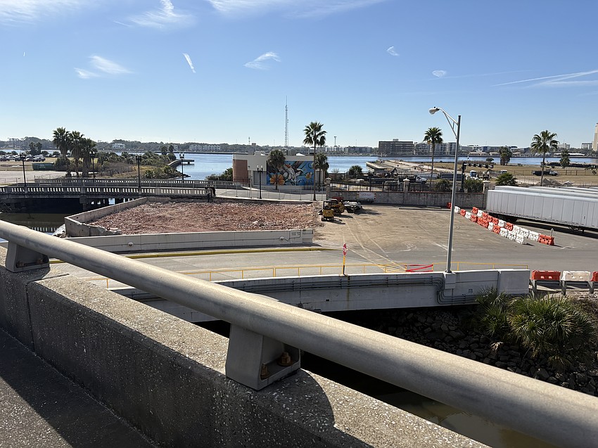 Rubble remains after Maxwell House demolished a structure built in 1926 at its Downtown factory complex.