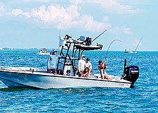 Capt. A.J. Grande operates a "six pack" fishing charter business who often picks up and drops off customers at Nora Patterson Park.