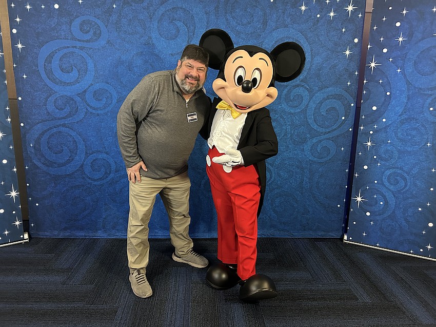 Business Observer Managing Editor Mark Gordon recently spent a day at the Disney Institute — and had a photo op with a famous mouse.