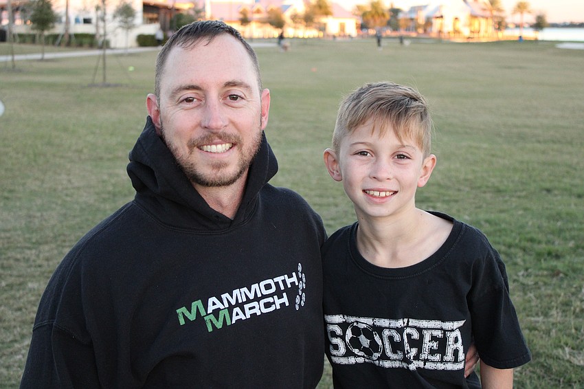 Sarasota's Ryan Murphy and his son Lawson, 8, have been running with Run the Ranch since November.