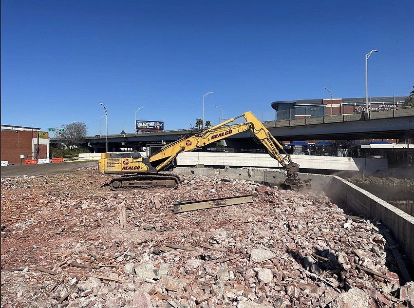 The site of the demolished building at the Downtown Maxwell House complex at 735 E. Bay St.