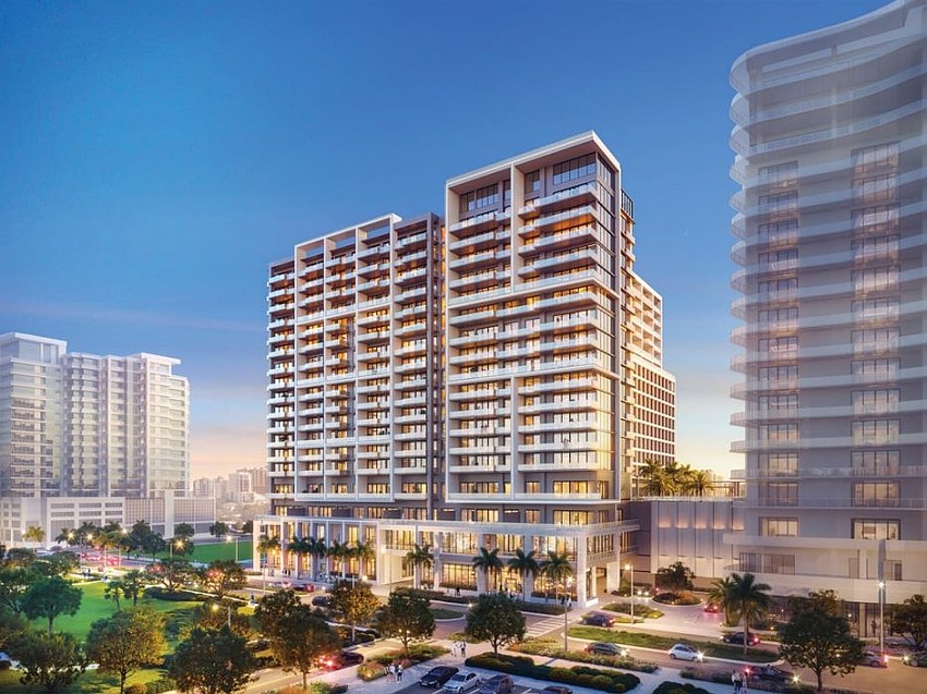 There will be 117 residences at 1000 Boulevard of the Arts in Sarasota.