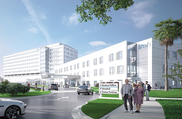 A rendering of the new Sarasota Memorial Hospital-North Port.