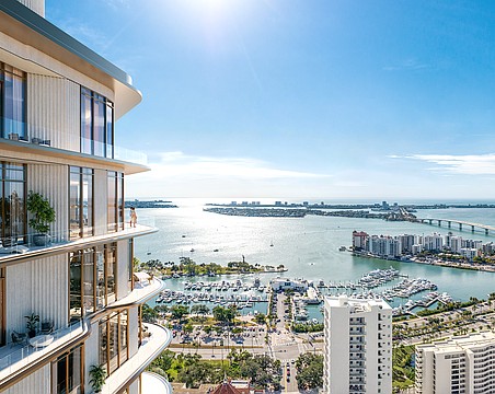 Waldorf Astoria Residences Sarasota will offer views of Sarasota Bay and beyond from its Five Points location.