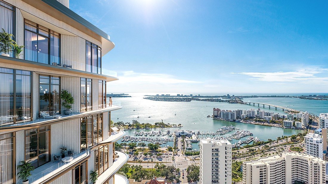 Waldorf Astoria Residences Sarasota will offer views of Sarasota Bay and beyond from its Five Points location.