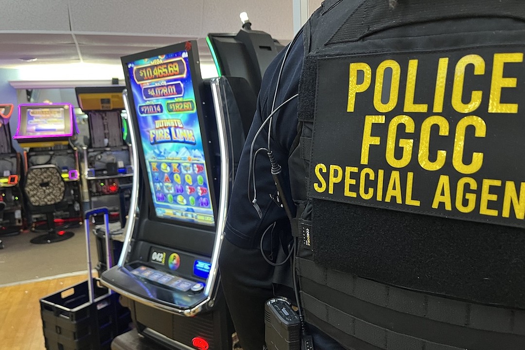 66 slot machines seized, one charged in Venice illegal gambling bust