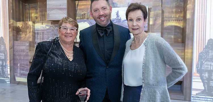 Barb Archbold, Matthew Glover and co-Chair Carla Koeffler