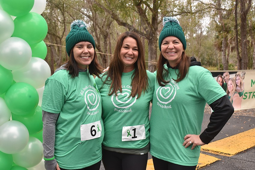 All God's Children Preschool director Erin Bonifate, teacher Kelly Miles and assistant director Heather Amato's 