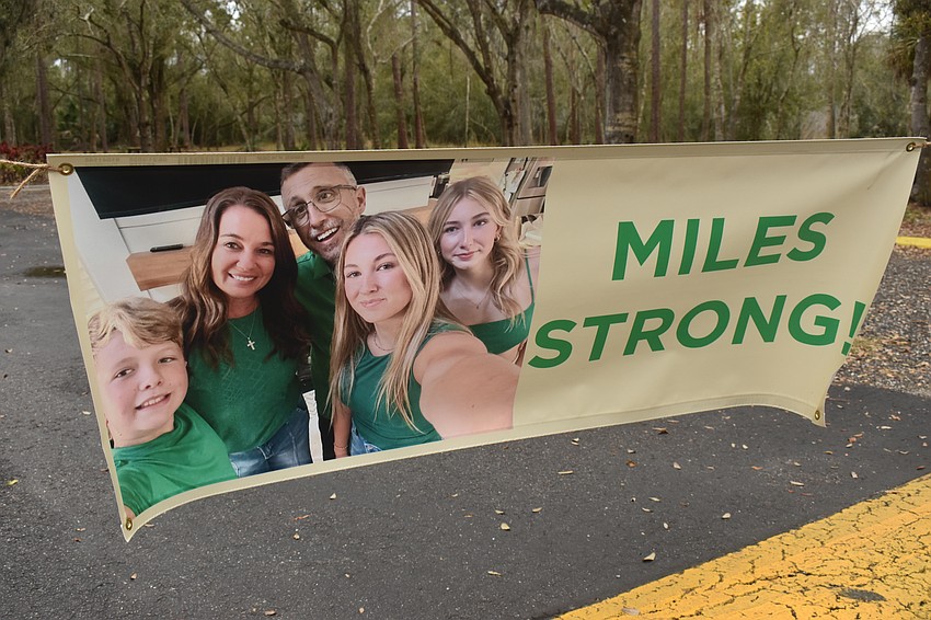 The Miles family includes 11-year-old Mason, Kelly Miles, Matt Miles, Makayla Miles, 19, and Madalyn Miles, 15. Matt died in November from cholangiocarcinoma, a rare and aggressive cancer in the bile ducts, at age 46.