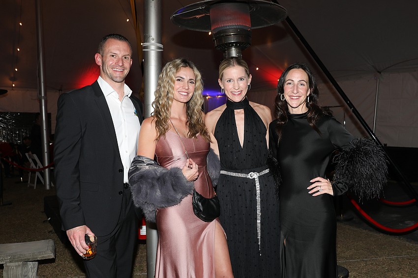 Kris and Chelsea Chara enjoy an evening out at the annual Circus Arts Conservatory Gala with Amy Stine and Rachel Benderson.