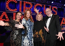 Circus Arts Conservatory CEO and President Jennifer Mitchell and Terri Klauber with Sherry and Tom Koski