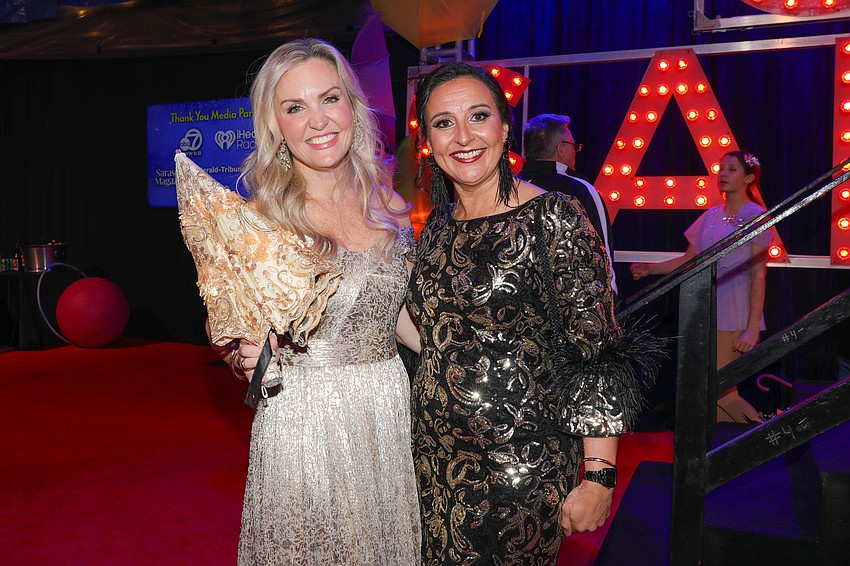 Jessica Muroff and Circus Arts Conservatory CEO and President Jennifer Mitchell