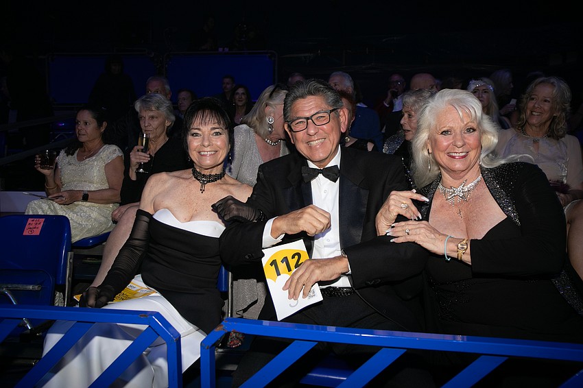 Circus Arts Conservatory co-founder Dolly Jacobs with Henry Barragan and Jacobs' sister, Louann Barreda