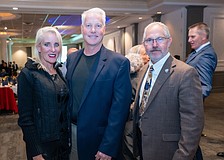 Lori Jaress, Dave Scott and Sarasota Police Foundation President Jeff Birnbach