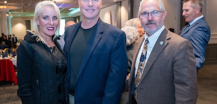 Lori Jaress, Dave Scott and Sarasota Police Foundation President Jeff Birnbach