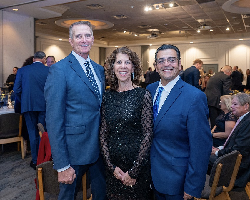 Pete and Marcy Abbott with Mitch Goldberg