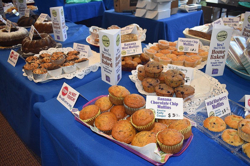 This year, items featured the names of the members who baked them.