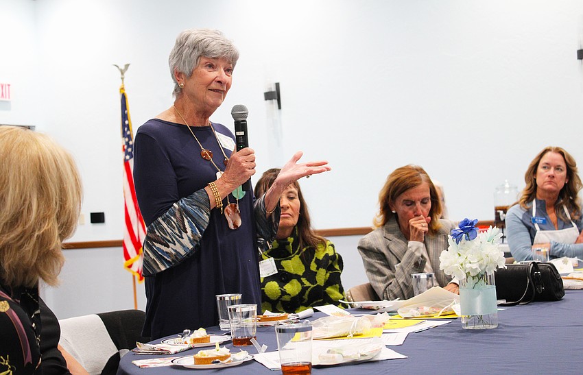 Mary Del Pup, corresponding secretary of the St. Mary, Star of the Sea, Women's Guild welcomes new members.