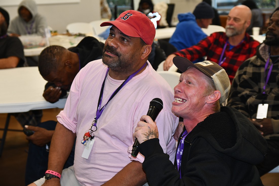 People enjoyed karaoke and even sang duets.