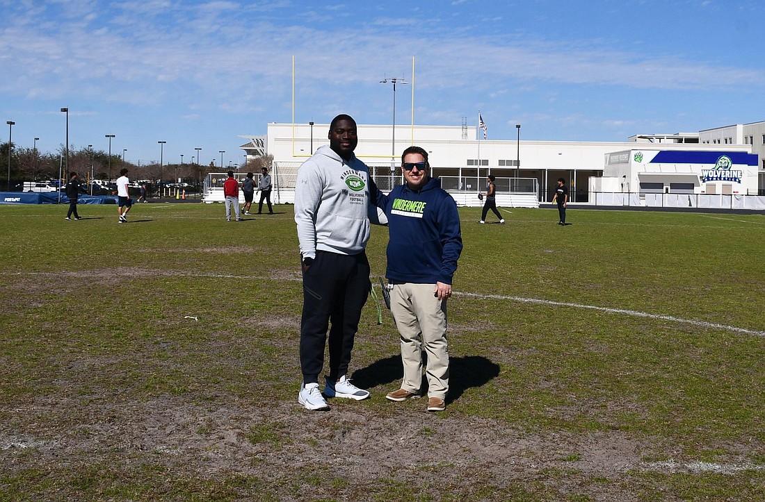 Windermere High Athletic Director Jeremy Campbell and Principal Andrew Leftakis want to make the school’s field a place for the community.